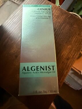 Algenist Mint Iridescent Genius Vitamin C+ Serum Box